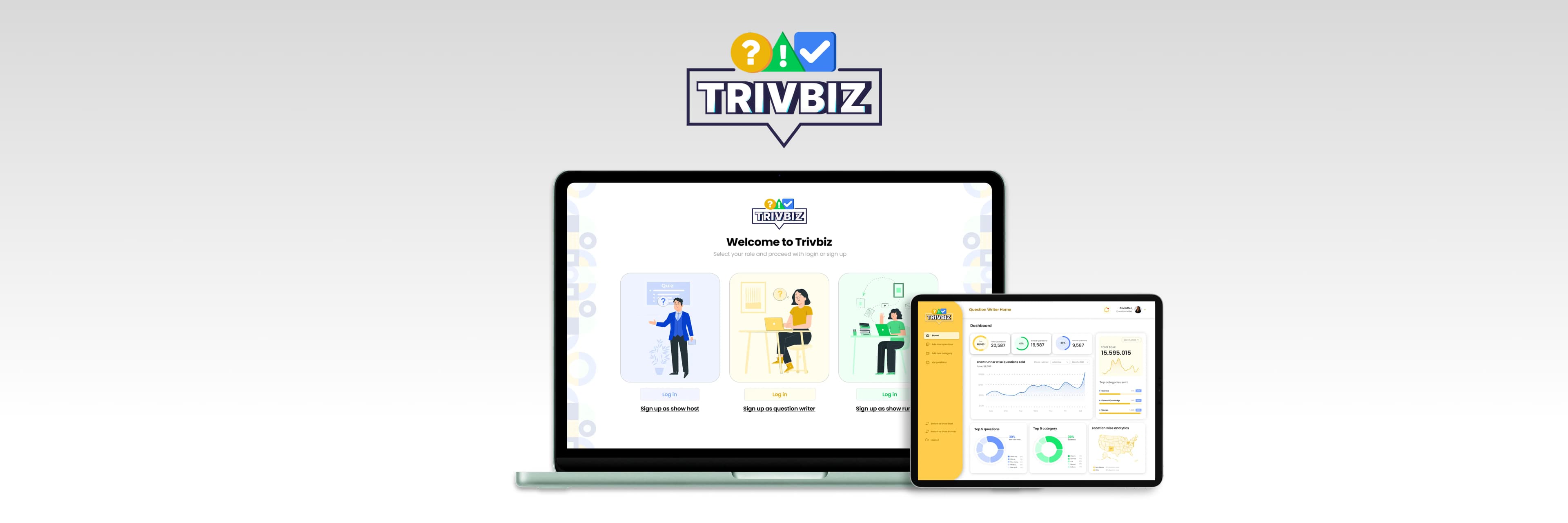 Trivbiz app preview